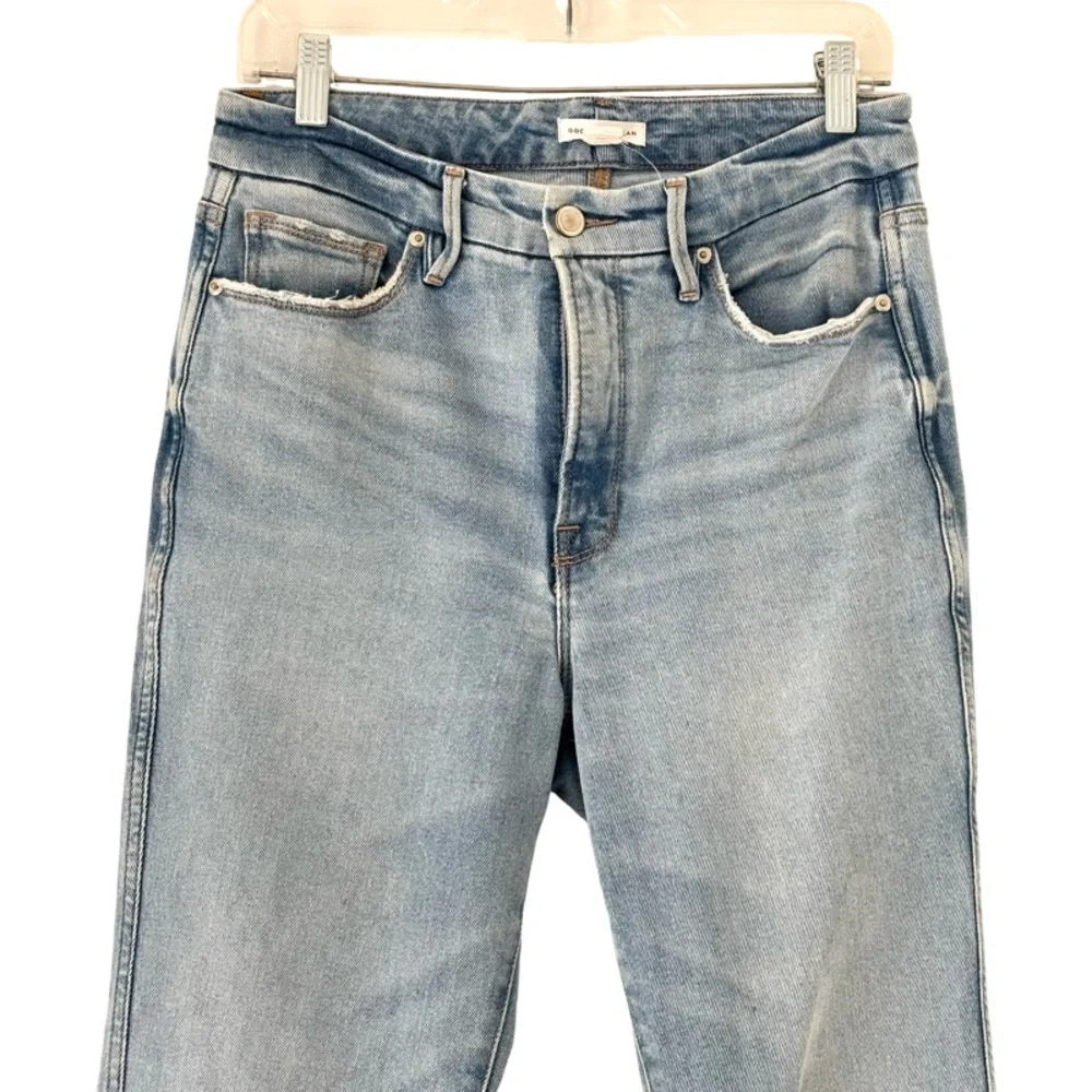 Good American Good Curve Straight Leg Jean in Blue Size 6/28 - Picture 8 of 12